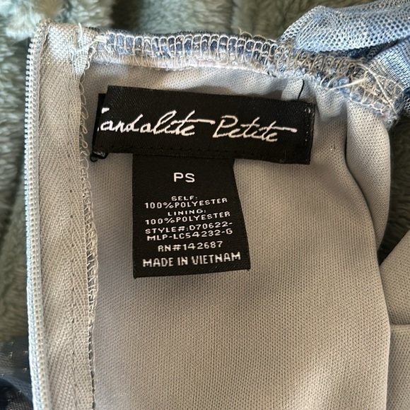 Candalite Petite ethereal shades of blue sparkling dress size SP - Picture 10 of 10